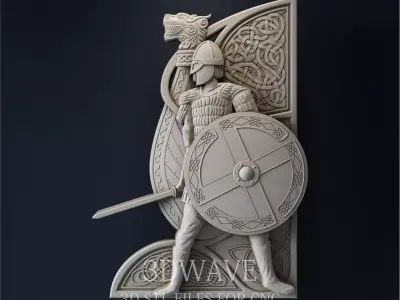 VIKING AND DRAKKAR 3d stl files for CNC 3D model