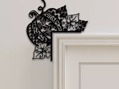 Pumpkin Door Corner Decor 3D print model purchase