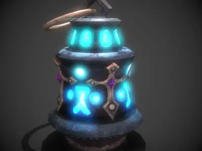 magic lamp Free low-poly 3D model