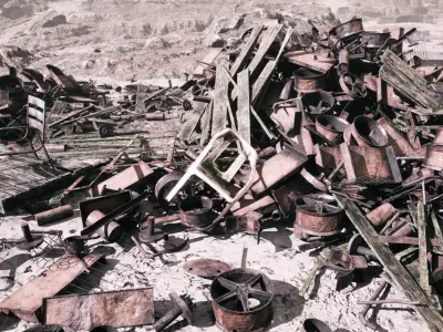 Scrapyard Props Low-poly 3D model