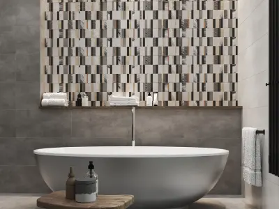 Bathroom scene Interior 3D model