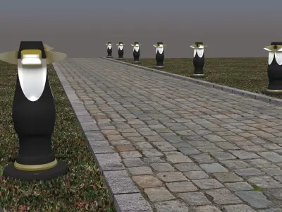 garden lighting 3D model