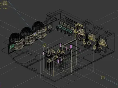 Sci Fi Building-Science Academy 03 3D model