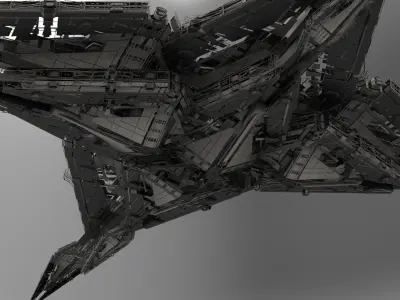 Ra Has Returned Sci-Fi City Tower ruin 7  3D model