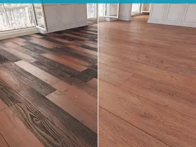 Wooden floor 27 WITHOUT PLUGINS 3D model