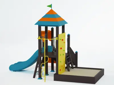 playground slide 3D model