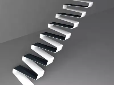 Modern Stairs 2 3D model