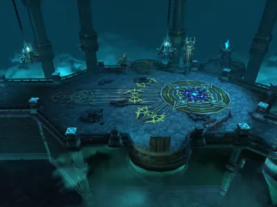 Fantasy Chess RPG Environment - Final Dungeon Low-poly 3D model