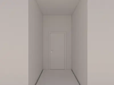 Minimalist Hallway 01 3D model