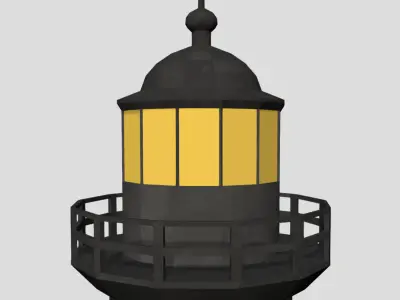 Lighthouse - Low-poly PBR Model Low-poly 3D model