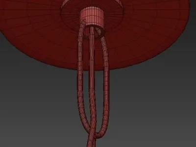 Marcel 6Lt Chandelier White 3D model