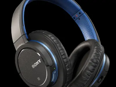 Sony MDR-ZX770BN headphones Low-poly 3D model