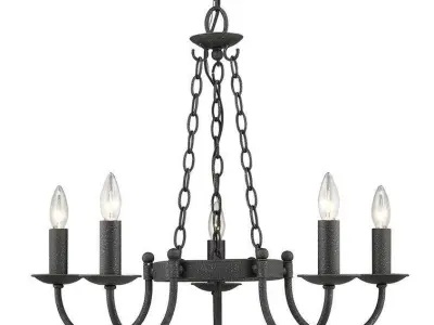 Barcroft Light Candle Style Wagon Wheel Chandelier 3D model