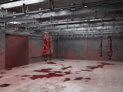  Meat Processing Room Horror Style 