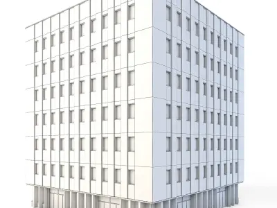 Tenement Building Low-poly 3D model
