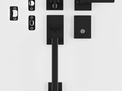 handle set door 3D model