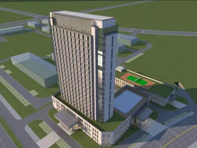 Office building 3D model 440