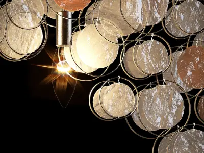 Kare pendant lamp clouds clear 3D model