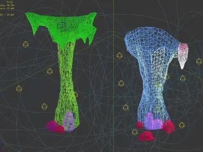 Lava Hell - Stone Column 34 3D model