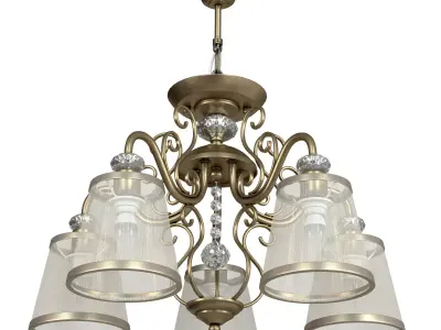 Ceiling chandelier Driana FR2405-PL-05-BZ 3D model