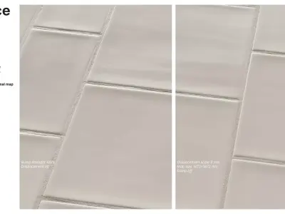 Subway and Square Tiles in Alternate Corridor Layout  Texture