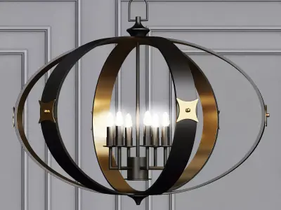 Huntsman Chandelier 3D model