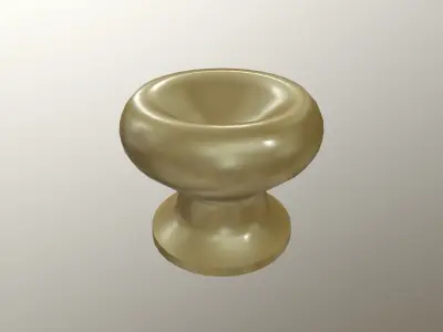 Furniture Door Handle Knob 3d model 16 Low-poly 3D model