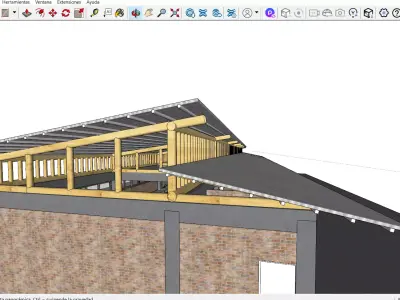 Semi-Industrial Rural Kitchen - 3D Model and DWG 3D model