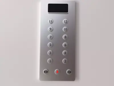 Elevator Panel 3D model