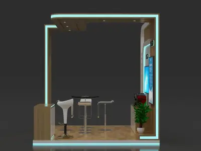 Exhibition booth 3D model