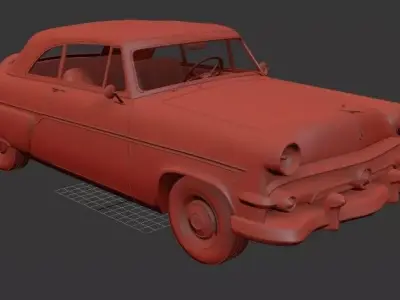 F Crestline 76B Sunliner 1954 3D print model