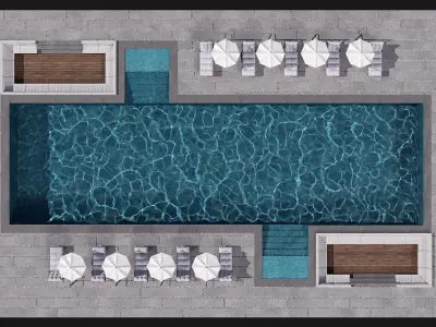 SWIMMING POOL NO77 A 3D model