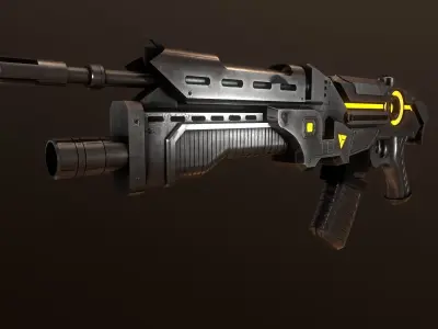 Sci-Fi  Energy Weapon Low-poly 3D model purchase