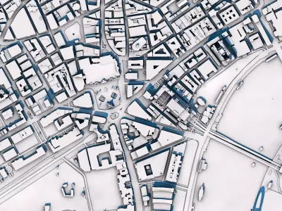 Part of London City United Kingdom 3D print model