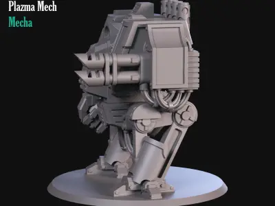 Heavy Plazma Mecha 3D print model