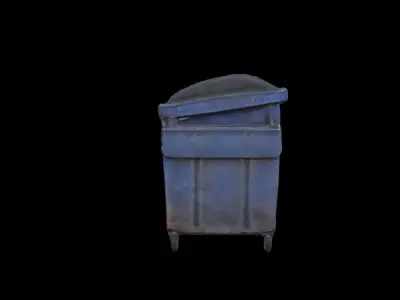 Trash Container PBR Free low-poly 3D model