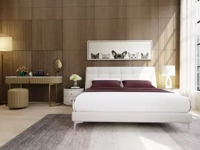 Interior Bedroom design scene 07 3D model