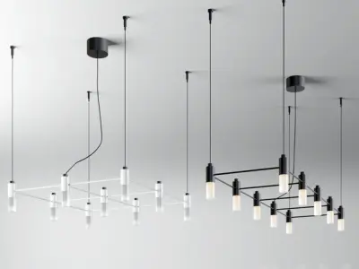 21 Light Fixture Collection 3D model