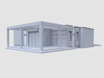 Modern House model Contemporary 3D model 3D model