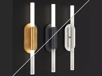 Rousseau medium vanity sconce 3D model