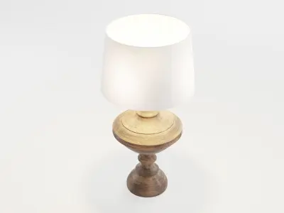 Wooden Lampshade 3D model