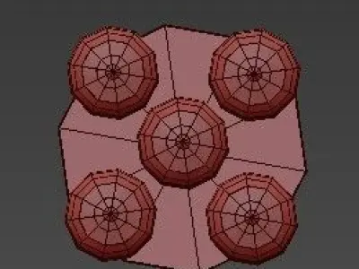 Circular 5 Turret 3D model
