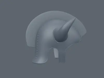 Bugle Helmet 3D model