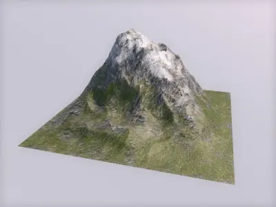 Terrain mountain 3D model
