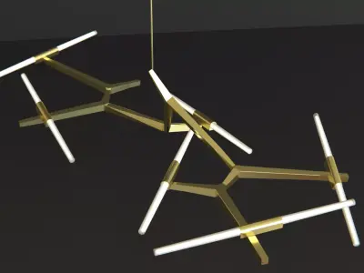 Modern Light Fixture 3D model