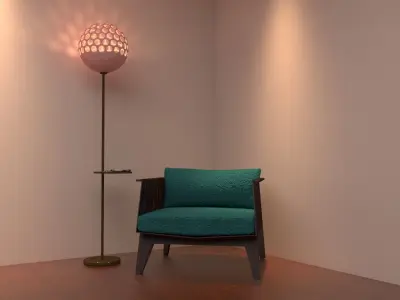 Floor lamps - 11 types  3D model