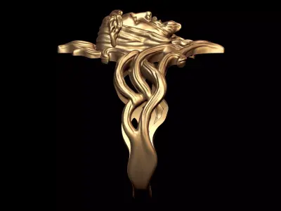 Jesus Christ Crown of Thorns Ring 3D print model