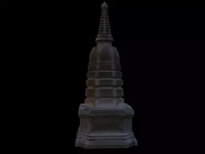 buddha small temple 3D model