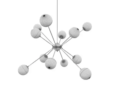 Rewire Custom Orb Chandelier Free 3D model