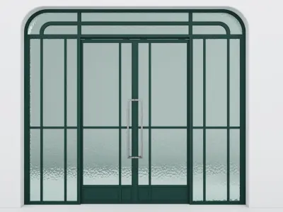 Aluminium door 351 3D model